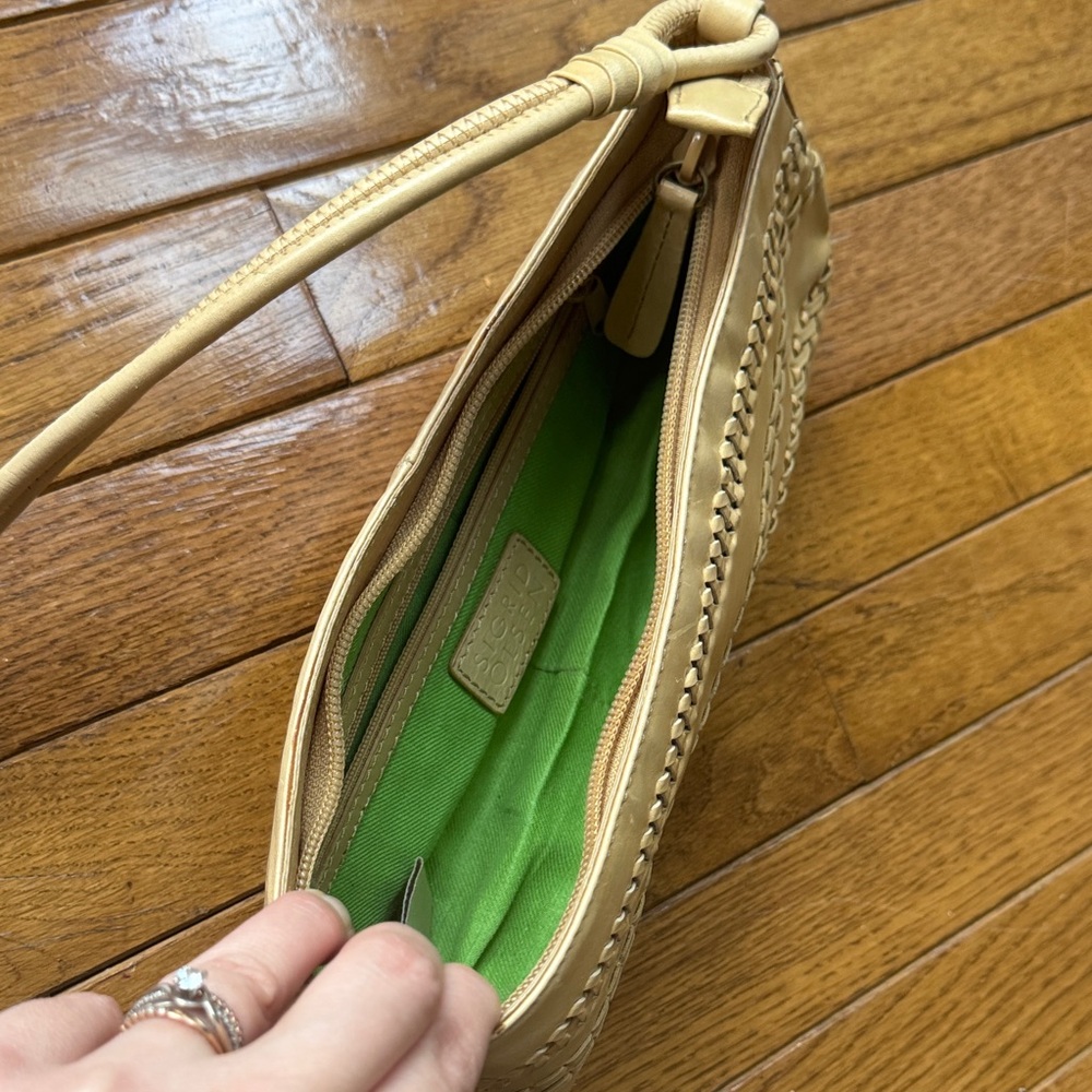 Sigrid Olsen Cream Woven-Trim Shoulder Bag - Picture 6 of 9